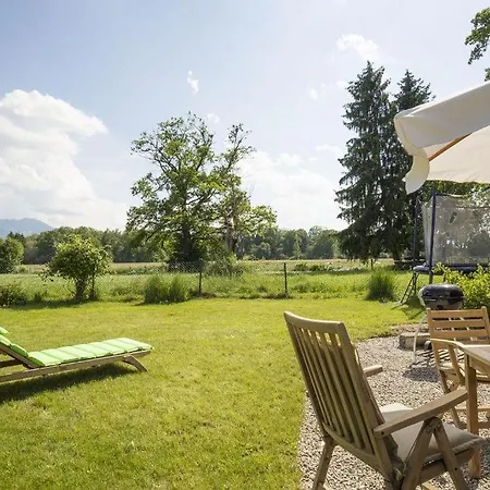 Lägenhet 5 Sterne Mit Garten Und Bergblick In Chiemsee-naehe Übersee